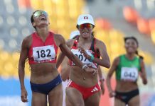 Edymar Brea gana oro en 10.000 metros de los Juegos Bolivarianos en una final de fotografía