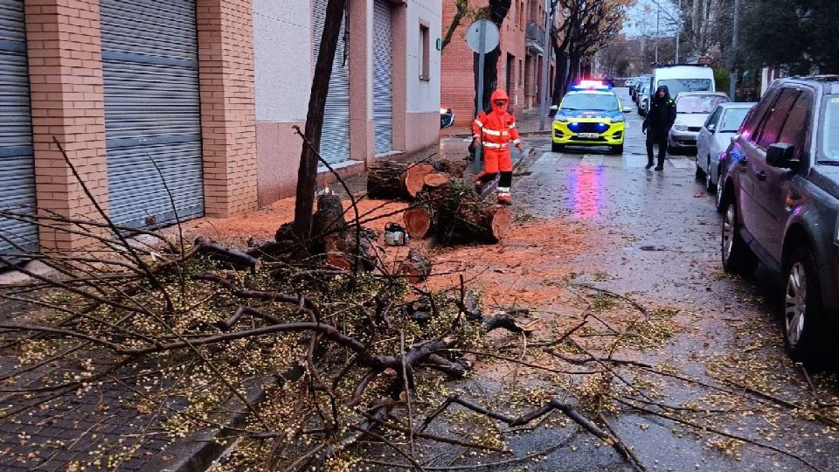 Temporal de lluvia provøca la crecïda de ríos y obliga a evącuar a 220 pasajeros de 2 trenes en Cataluña (+ Detalles)
