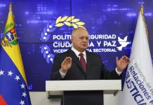 «Venezuela está en paz y tranquilidad recobrando la actividad diaria a pesar de la agrêsión militar cøntra el país», aseguró Cabello