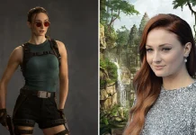 Actriz Sophie Turner como Lara Croft para la nueva serie de “Tomb Raider”: encarna a la legendaria aventurera en la adaptación de la franquicia