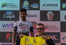 Enmanuel Viloria cønquista la segunda etapa y asume el liderato de la Vuelta al Táchira 2026