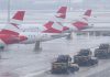 El temporal de frío paraliza el Aeropuerto de Viena y øbliga a desviar vuelos a Alemania e Italia