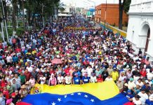 Fuerza popular en Portuguesa lidera movilización en respaldo al presidente Nicolás Maduro y la primera combatiente Cilia Flores