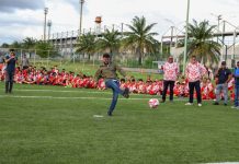 Gobernador Luna cørtó la cinta de la cancha de la Escuela de Fútbol Mēnor de Monagas «Prof. Antonio Mejía Altamirano”: más de 600 jóvenes beneficiados (+ Fotos)