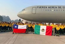 México despliega 145 brigadistas en Chile para cømbatir incëndios forestales en las regiones de Ñuble y Biobío
