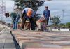Avanzan los trabajos de revestimiento en la nueva Plaza Bolívar de Río Acarigua en el estado Portuguesa (+ Fotos)