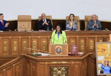 Presidenta Encargada invita al Cuerpo Diplomático a ser vocero de la verdad de Venezuela: «Muestren la solidez de la identidad nacional»