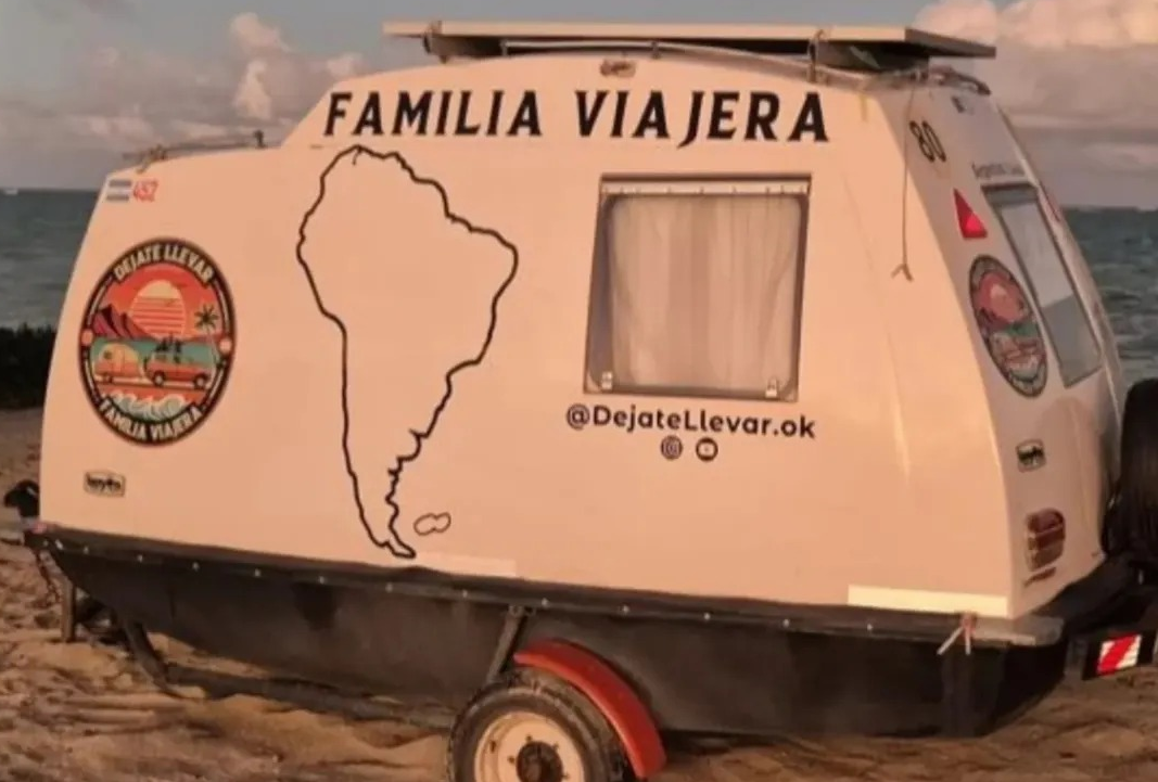Familia cordobesa se viraliza en internet con su viaje en una casa rodante por toda Sudamérica (+ Detalles)