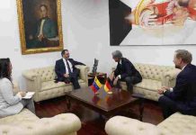 Canciller Yván Gil sostiene reunión con representante alemán para revisar cooperación y exponer posición de Venezuela ante hechos del 3 de enero