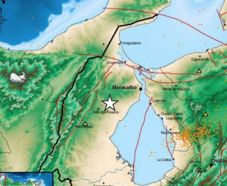Funvisis confirmó que un sismo de 4,5 grados sacudió el Zulia con epicentro en Villa del Rosario el 1 de enero de 2026