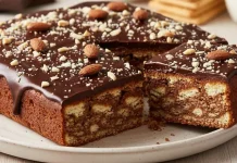 Torta de chocolate y almendras en pocos pasos: ideal para los días de calor, sin cocción y se disfruta bien fría