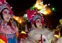 China celebró el Festival de Primavera con danzas del león en la Gran Muralla: combinó elementos más como leones robóticos (+ Detalles)