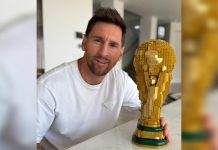 Lionel Messi presume un logro muy especial: la Copa del Mundo, pero convertida en una obra de arte hecha en Lego (+ Detalles)