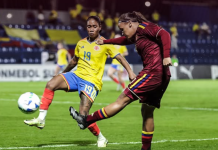 Colombia impone su jerarquía y Venezuela Sub‑20 femenina cae 2‑0 en el Sudamericano dispütado en Asunción