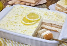 Fresco, cremoso y rendidor: postre de limón con leche condensada listo en minutos e deal para compartir