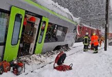 Avalancha causa accïdente ferroviario en el sur de Suiza: Al menos cinco herïdos tras descârrilar un tren