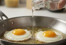 El secreto del vinagre: por qué agregar unas gotas al sartén con huevos fritos y qué cambios produce