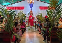 Con alegría y devoción, habitantes de Ciudad Orinoco conmemoran la entrada triunfal de Jesús en Jerusalén (+ Detalles)