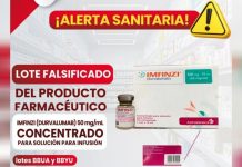 Alêrta sobre la comercialización de medicinas fälsas: Lotes falsificâdos de medicamentos ‘Imfinzi y Linezid’ detectó el SACS en farmacias (+ Comunicado)