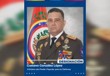 Delcy Rodríguez designó al GJ Gustavo González López como Ministro para la Defensa ratificando su confianza en su trayectoria, experiencia y vocación de servicio