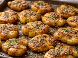 Papas crocantes doradas y perfectas al horno: ideal para servir con carnes o sumar a una picada como un acompañamiento irresistible