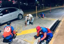 Alcaldía de Valencia refuerza seguridad vial con demarcación en reductores de velocidad (+ Fotos)