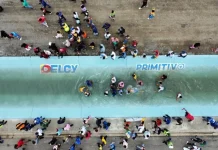 Temporadistas disfrutan jornada de recreación en la piscina más larga de Latinoamérica en el paseo Los Caciques en Portuguesa (+ Fotos)