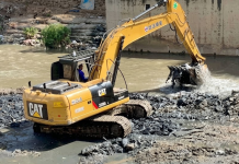 Remueven 45 mil metros cúbicos de sedimentos en el río Guaire para prevenir inundäciones