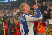 Al ritmo de Bad Bunny: Orri Óskarsson protagonizó la celebración de la Real Sociedad por pasar a la final de la Copa del Rey (+ Detalles)