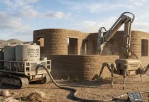 Australia presenta robot “Charlotte” capaz de construir una casa de 200 m² en un día sin usar cemento