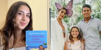 Hija de James Rodríguez y Daniela Ospina debutó como escritora con su primer libro: A sus 12 años sorprendió con ‘Las aventuras de Sami en Costarena’