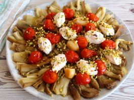 Ensalada templada de berenjena asada receta fácil: un espectáculo de sabor perfecta como plato único para una cena nutritiva