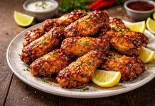 Las mejores alitas de pollo se hacen en el horno y con 100g de maicena: favorece la creación de una capa fina y crocante, logrando un resultado ideal sin freir