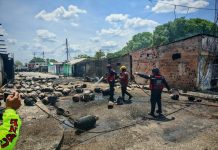 Expløsión de 158 cilindros de gas en San Carlos deja viviendas afęctadås y dos personas atęndidas por inhâlación de humo (+ Fotos)