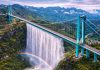 China rompe un récord al crear un puente con cascada que reduce viajes a 2 minutos y supera 2 veces el tamaño de la Torre Eiffel (+ Detalles)