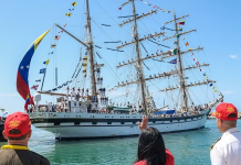 El Buque Escuela Simón Bolívar arriba a San Jorge en la isla de Granada para su primera escala internacional (+ Detalles)