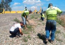 Trabajadores del Ministerio de Transporte refuerzan seguridad vial en bajada de Tazón con plan de mantenimiento (+ Detalles)