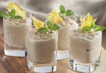 Postre fácil sin horno: quesada cremosa con naranja caramelizada algo dulce listo en la nevera