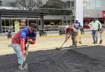 Rehabilitan tramo de la avenida Bolívar en Valencia con más de 76 toneladas de asfalto (+ Fotos)