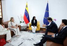 La presidenta encargada Delcy Rodríguez recibió una delegación de la UE y Servicio Europeo de Acción Exterior (+ Detalles)