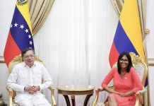 Delcy Rodríguez y Gustavo Petro encabezan cumbre diplomática en Caracas para abordar temas de seguridad y comercio (+ Detalles)