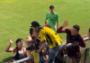 Los jugadores de la Vinotinto Sub17 celebraron la clasificación al Mundial con el único hincha que los apoyó en el estadio (+ Video)