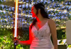 Ni vals ni baladas, una pareja sueca celebró su matrimonio con una düelo de säbles de luz como si fuese Star Wars (+ Video)