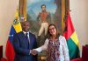Ministra Jacqueline Faria y canciller João Bernardo Vieira establecieron mecanismos para abrir nuevas rutas aéreas y marítimas entre Venezuela y Guinea-Bisáu (+Detalles)