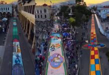 San Salvador hace historia con la confección de la alfombra de sal más grande de Centroamérica (+ Video)