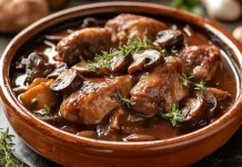 Coq au vin: la clásica receta francesa de pollo al vino tinto, ideal para los días fríos (+ Detalles)