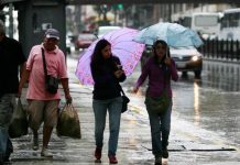Inameh alerta sobre lluvias y tormentas eléctricas en el sur y oriente de Venezuela en las próximas horas