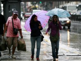 Inameh alerta sobre lluvias y tormentas eléctricas en el sur y oriente de Venezuela en las próximas horas
