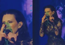 Laura Pausini usó oxígeno en pleno concierto y preocupó a fans: El momento ocurrió ante más de 8 mil asistentes