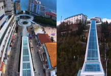 Construcción de la escalera mecánica más grande fue completada: China revoluciona 20 minutos de viaje a 240 metros de altura en un trayecto extenso (+ Detalles)
